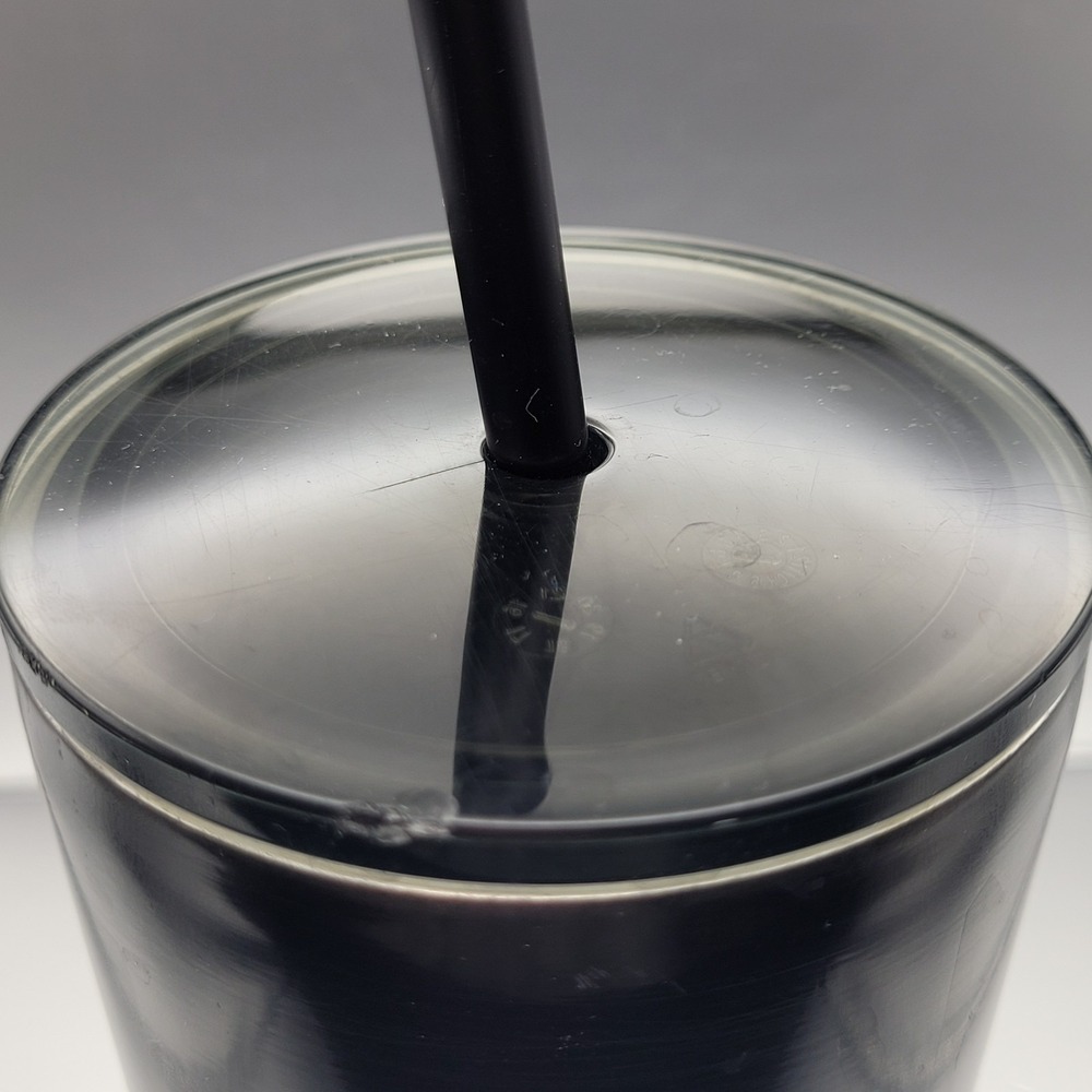 Starbucks 2019 Las Vegas Metal Tumbler w Straw, Lid 16oz Black Hearts Spades 777 - Picture 5 of 10
